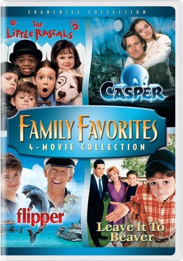 Family Favorites 4 Movie Collection (The Little Rascals / Casper / Flipper / Leave it to Beaver) cover