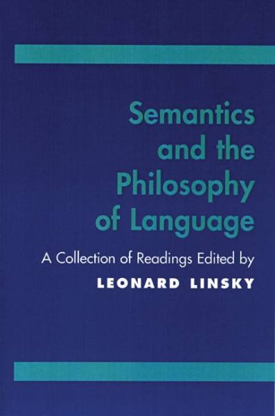 Semantics and the Philosophy of Language cover