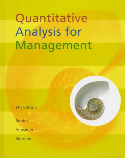 Quantitative Analysis For Management cover