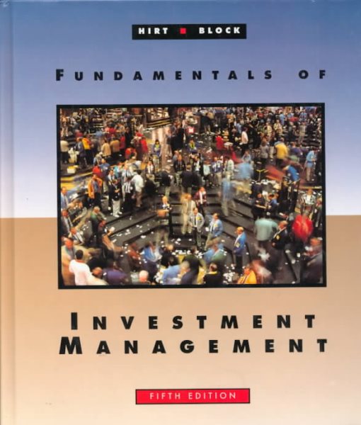 Fundamentals of Investment Management (IRWIN MCGRAW HILL SERIES IN FINANCE, INSURANCE AND REAL ESTATE)