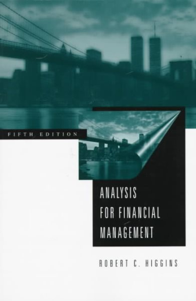 Analysis for Financial Management (Irwin/Mcgraw-Hill Series in Finance, Insurance, and Real Estate) cover