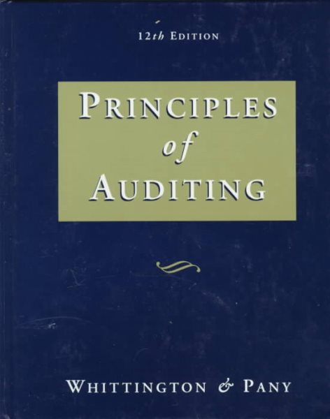 Principles of Auditing cover