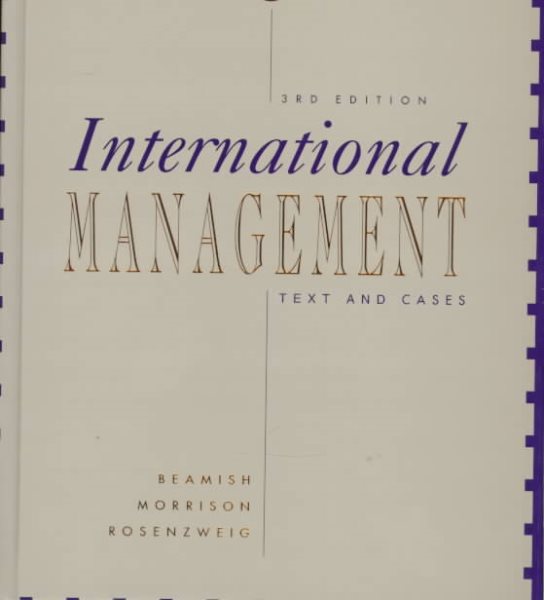 International Management: Text and Cases cover