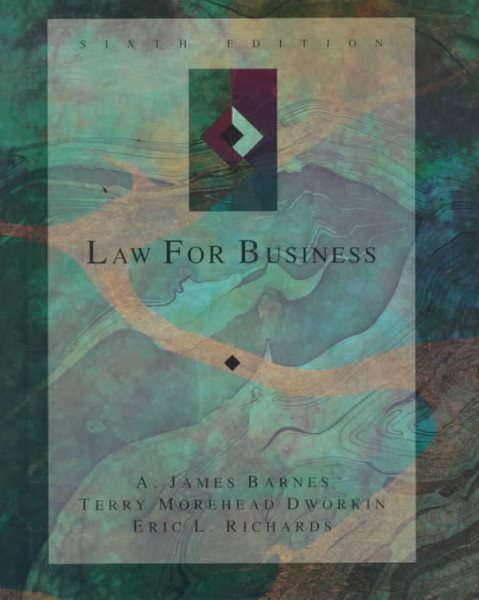 Law for Business (Irwin Legal Studies in Business Series) cover