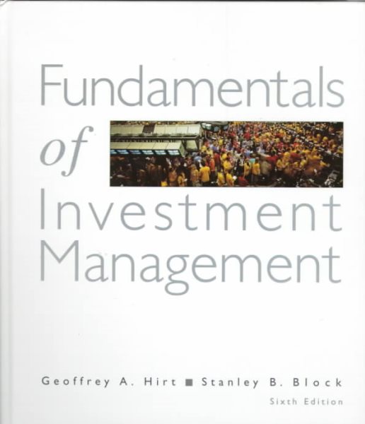 Fundamentals of Investment Management (IRWIN MCGRAW HILL SERIES IN FINANCE, INSURANCE AND REAL ESTATE) cover