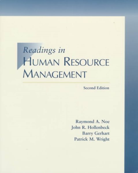 Readings in Human Resource Management