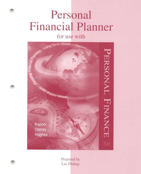 Personal Financial Planner for use with Personal Finance cover