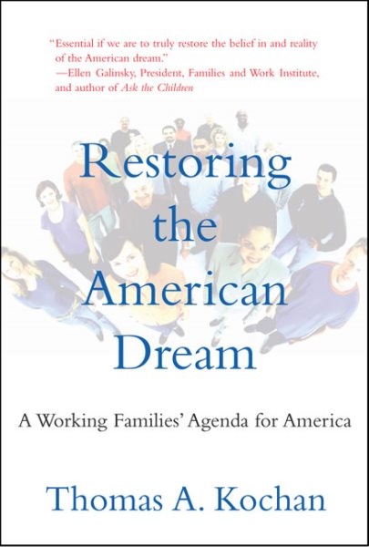 Restoring the American Dream: A Working Families' Agenda for America cover