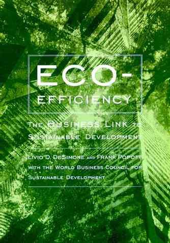 Eco-Efficiency: The Business Link to Sustainable Development cover
