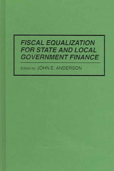 Fiscal Equalization for State and Local Government Finance cover