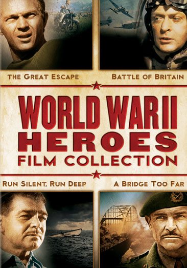World War II Heroes Film Collection (Run Silent, Run Deep / The Great Escape / A Bridge Too Far / The Battle of Britain) cover