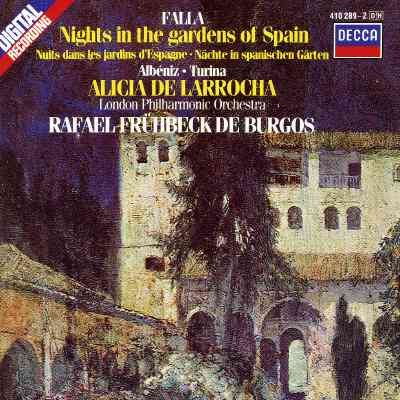 Falla: Nights in the Gardens of Spain / Albeniz: Rapsodia Espanola / Turina: Rapsodia Sinfonica cover