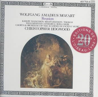 Mozart - Requiem / Kirkby · Watkinson · Rolfe Johnson · D. Thomas · AAM · Hogwood cover