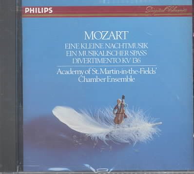 Mozart: Eine kleine Nachtmusik; Ein musikalischer Spass; Divertimento K136 cover