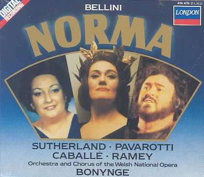 Bellini - Norma / Sutherland · Caballé · Pavarotti · Ramey · WNO · Bonynge cover