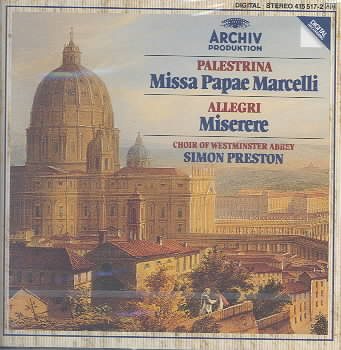 Palestrina: Missa Papae Marcelli / Allegri: Miserere cover