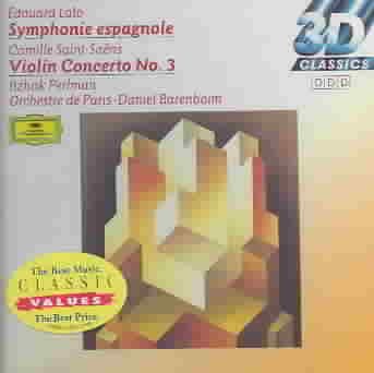 Lalo: Symphonie Espagnole / Saint-Saens: Violin Concerto No. 3 cover