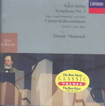 Saint-Saens: Symphony No. 3 / Carnaval des Animaux cover
