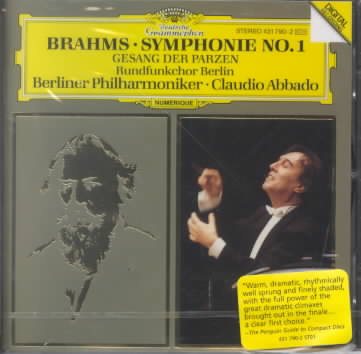 Brahms: Symphony No. 1/Gesang der Parzen (Song of the Fates) cover