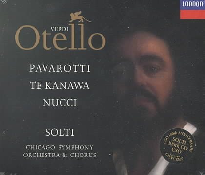 Verdi - Otello / Pavarotti, Te Kanawa, Nucci, Rolfe-Johnson, Solti cover