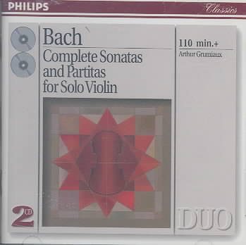 Bach: Complete Sonatas and Partitas for Solo Violin cover