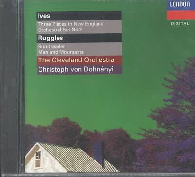 Ives: Three Places in New England (Orchestral Set No. 1); Orchestral Set No. 2 / Ruggles: Sun-treader; Men and Mountains / Seeger: Andante for Strings (from String Quartet, 1931) cover