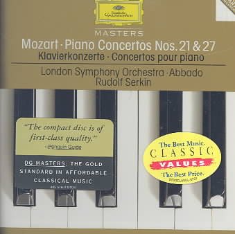 Piano Concerti 21 & 27 cover