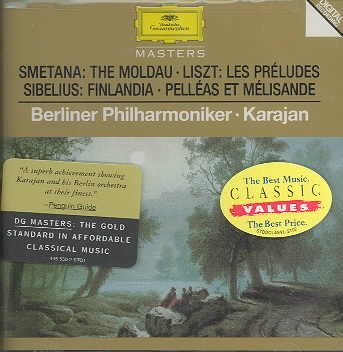 Smetana: The Moldau/ Liszt: Les Preludes/ Sibelius: Finlandia and Pelleas et Melisande cover