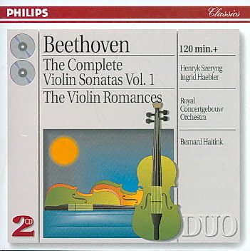 Beethoven: The Complete Violin Sonatas, Vol. 1;  The Violin Romances cover