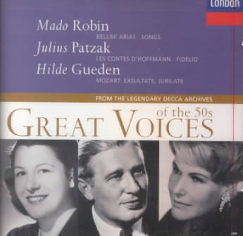 Great Voices of the '50s, Volume 3: Mado Robin, Julius Patzak, Hilde Gueden cover