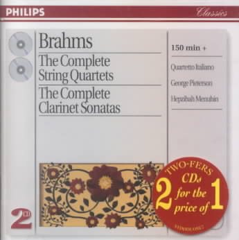 Complete String Quartets & Clarinet Sonatas cover