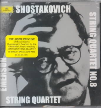Shostakovich: String Quartet, No. 8 cover