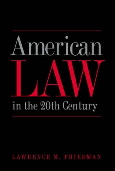 American Law in the 20th Century cover