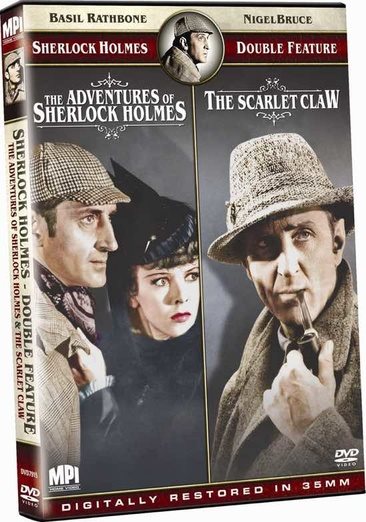 Sherlock Holmes Double Feature: The Adventures of Sherlock Holmes/The Scarlet Claw cover