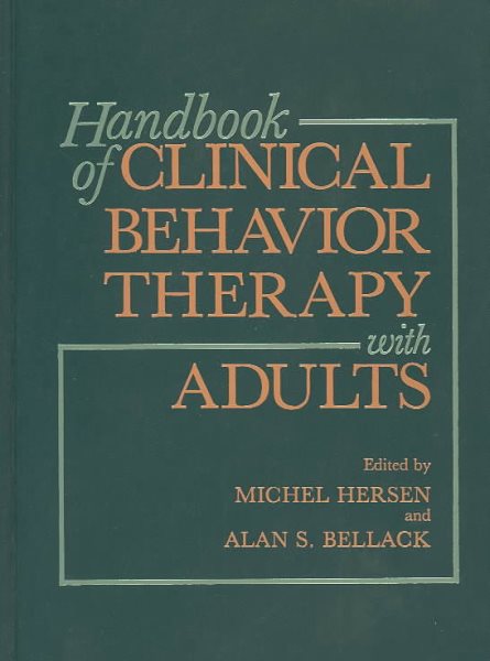 Handbook of Clinical Behavior Therapy with Adults cover