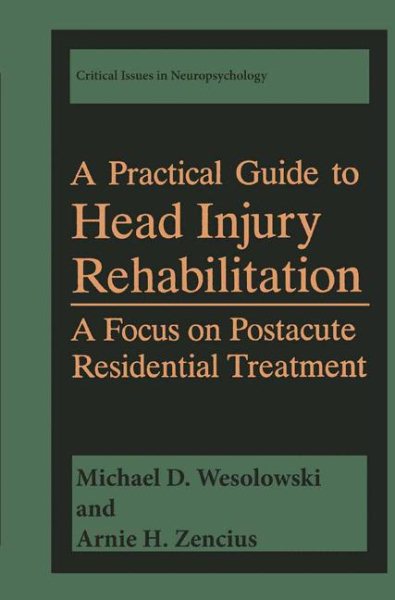 A Practical Guide to Head Injury Rehabilitation: A Focus on Postacute Residential Treatment (Critical Issues in Neuropsychology) cover