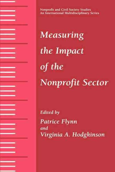 Measuring the Impact of the Nonprofit Sector (Nonprofit and Civil Society Studies) cover