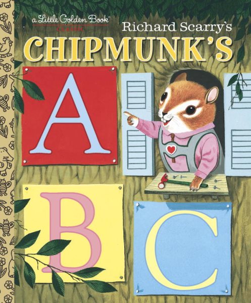 Richard Scarry's Chipmunk's ABC (Little Golden Book) cover