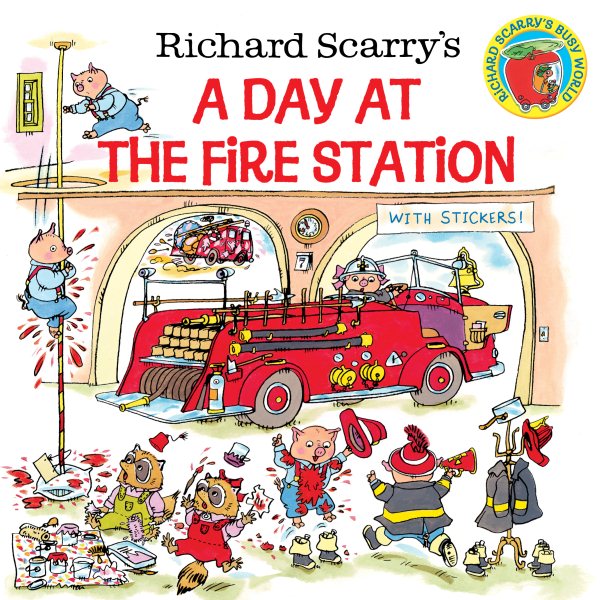 Richard Scarry's A Day at the Fire Station (Pictureback(R)) cover