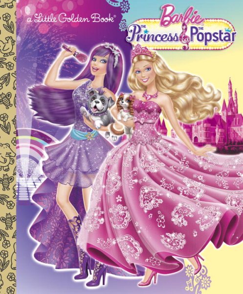 Princess and the Popstar Little Golden Book (Barbie) cover