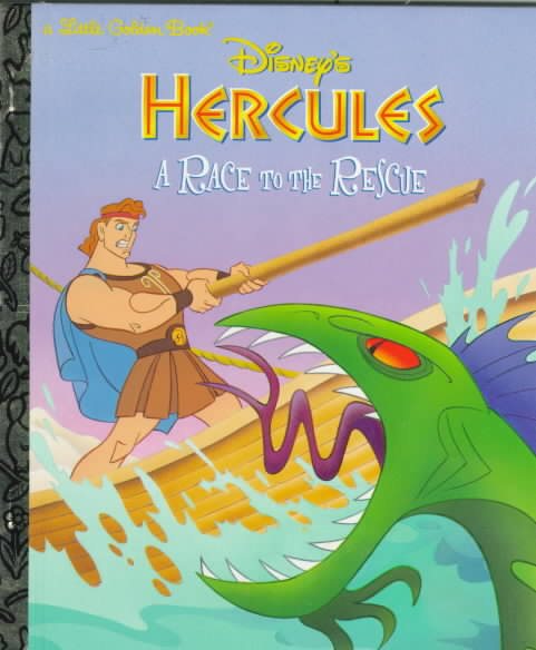 Disney's Hercules: A Race to the Rescue (Little Golden Book) cover