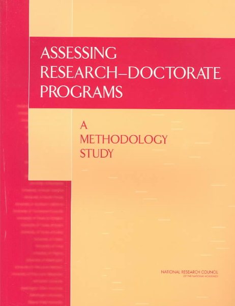 Assessing Research-Doctorate Programs: A Methodology Study cover