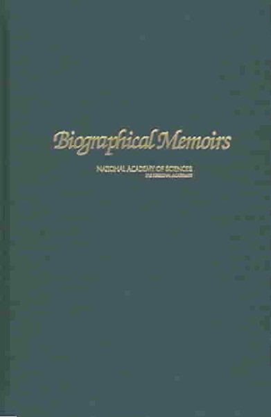 Biographical Memoirs. Volume 85 cover