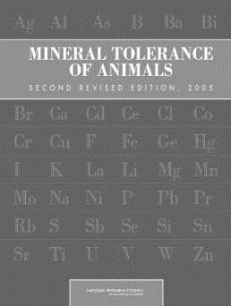 Mineral Tolerance of Animals: Second Revised Edition, 2005 cover