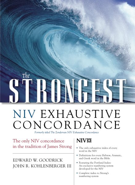The Strongest NIV Exhaustive Concordance (Strongest Strong's) cover
