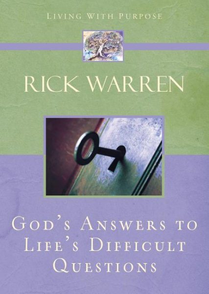 God's Answers to Life's Difficult Questions (Living with Purpose) cover