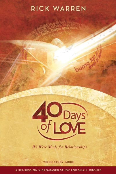 40 Days of Love Bible Study Guide: We Were Made for Relationships cover