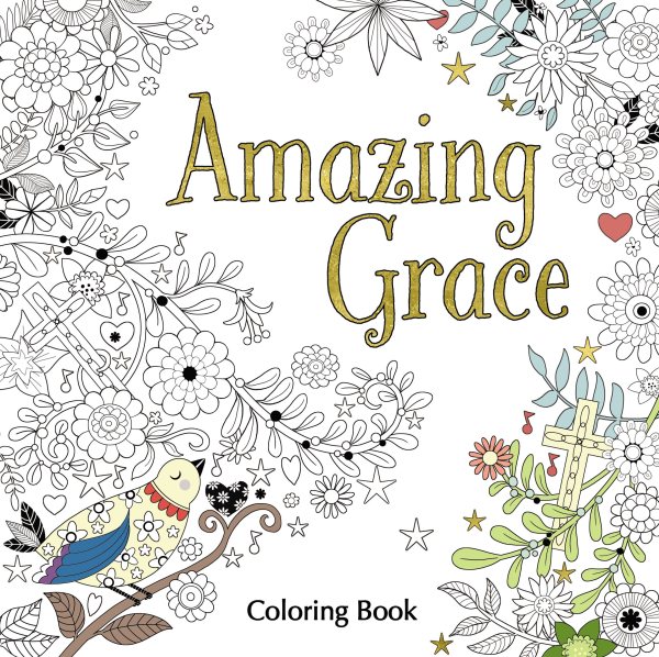 Amazing Grace Adult Coloring Book (Coloring Faith) cover