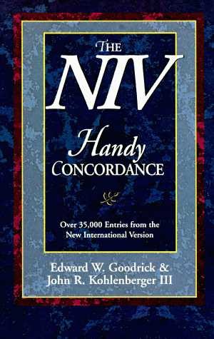 NIV Handy Concordance, The cover