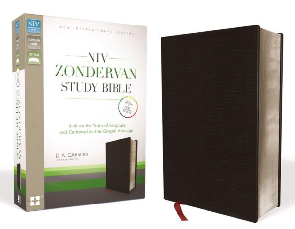 NIV Zondervan Study Bible, Bonded Leather, Black: Built on the Truth of Scripture and Centered on the Gospel Message cover